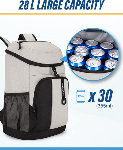 Cooler Backpack 30 Cans Leak Proof Insulated Backpack Cooler for Picnics, Camping, Beach